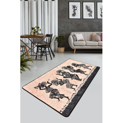 Durable Hall Carpet (2.6 x 6.6 ft) | 100% Polyester, Pile Height: 0.2 in, Total Thickness: 0.4 in | Antibacterial, Non-Slip Underside, Machine Washable | Ideal for Home Entryways, Elegant and Functional Design