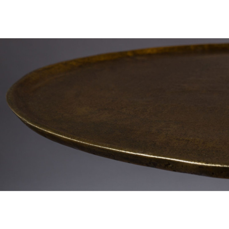 Brute End Table, Gold