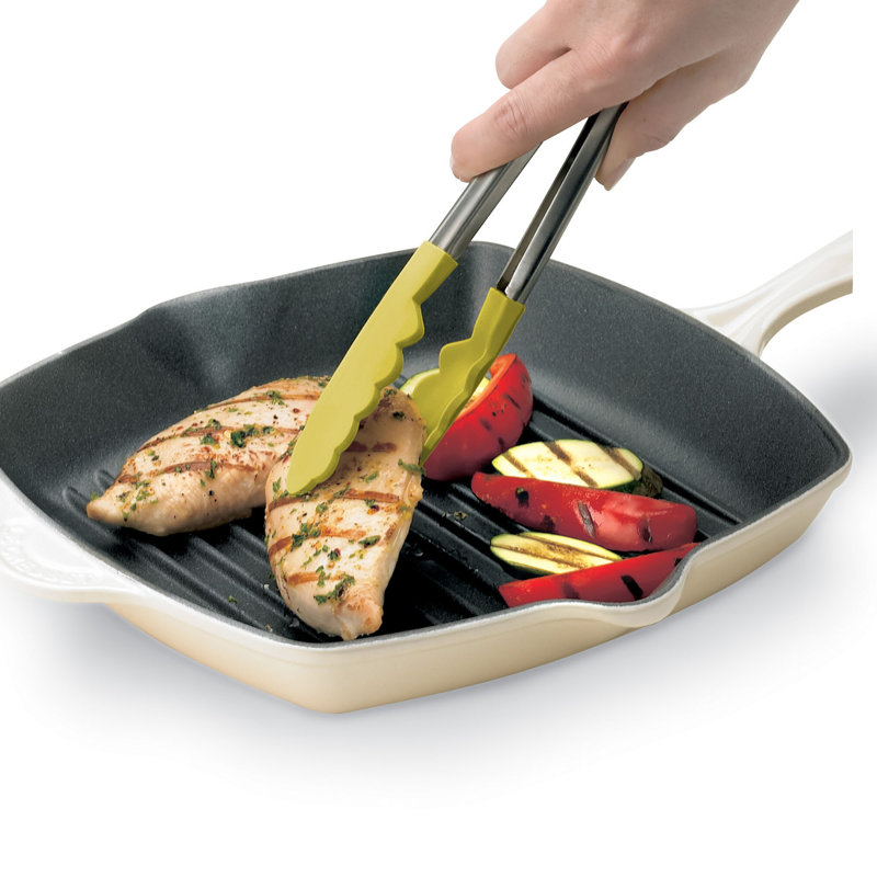 Silicone Locking Tongs, Green