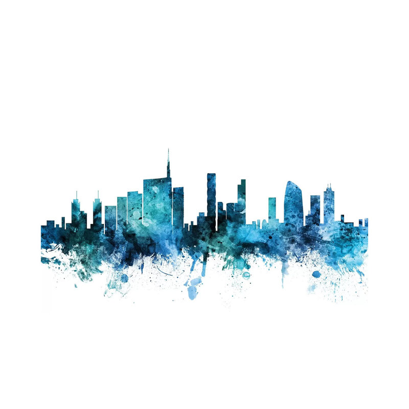 Milan, Italy Skyline by Michael Tompsett - 1 Piece Wrapped Canvas Wall Art, 152.5 cm H x 101.5 cm W