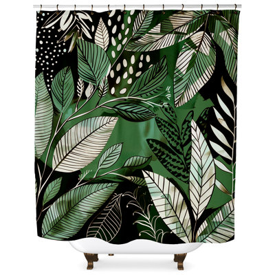 Basim Floral Shower Curtain
