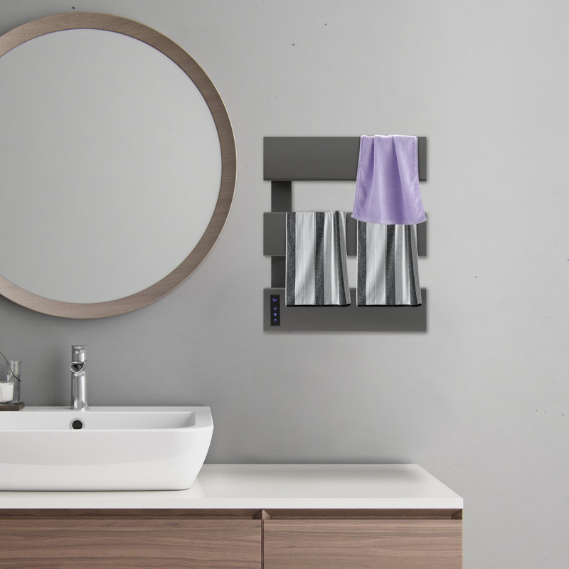Chauffe-serviettes électrique mural Modern Minimalisme, Argent argent