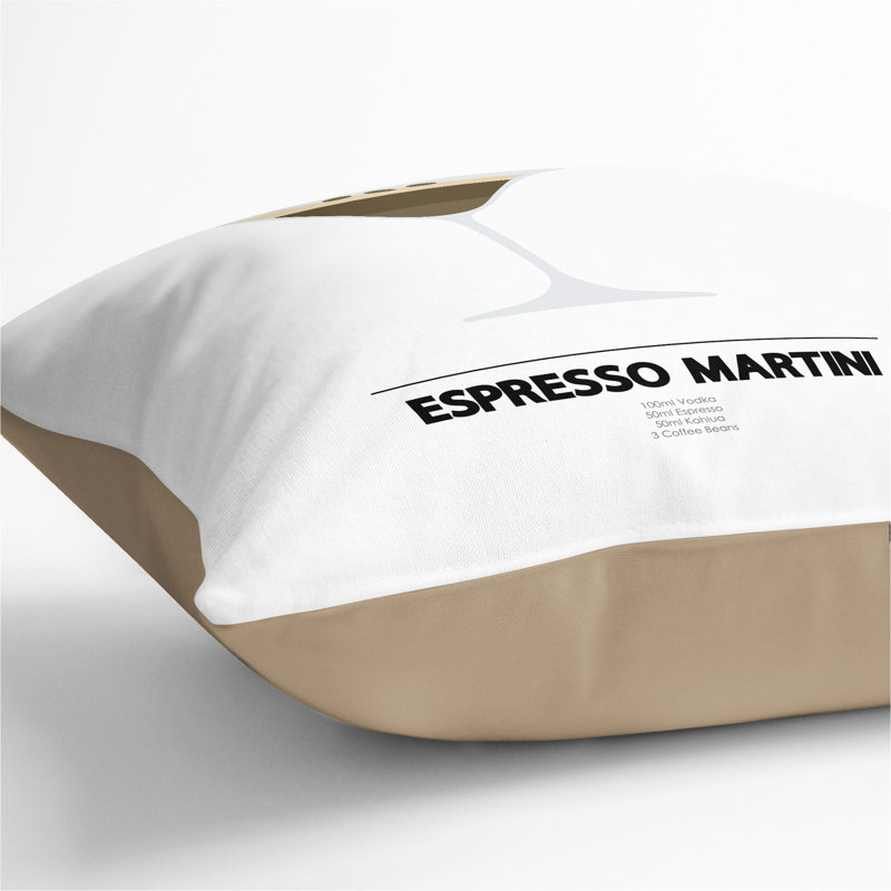 Espresso Martini Scatter Cushion, Stone, 40cm H x 40cm W x 15cm D