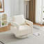 Fauteuil d'appoint pivotant l 29,13 po carré, avec dossier ouvert, rotation à 360 degrés, avec coussin de dossier amovible-237729835