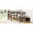 Twin Size Metal Loft Bed With Two Built-In Desks