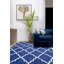 Tapis bleu marine / bleu clair Ikat-18352854