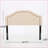 Tufted Upholstered Headboard - Solid Wood & Metal Legs, Adjustable Height with Nailhead Trim for Bedroom-1923335185
