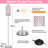 Guzalak 66.5'' Pink LED Traditional Floor Lamp-1260011112