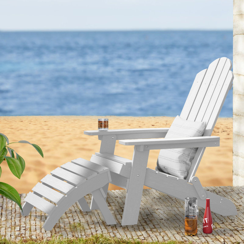 Repose-pieds Adirondack, Blanc