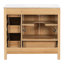 Meuble-lavabo en bois 36 po avec cadre en bois massif