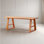 Matsje Oak Rectangular Solid Wood Top with Solid Wood Base Dining Table