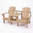  Adirondack Double Seater - Pressure Treated and cured Solid Wood with Built-In Table & 1-5/8" Umbrella Hole - Made in the USA