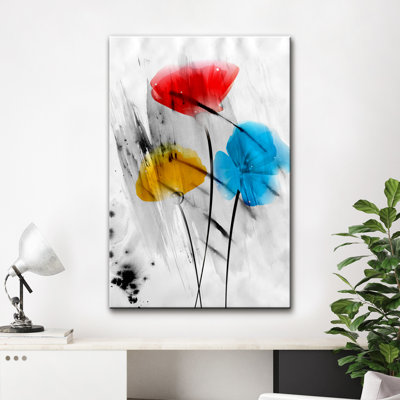 «Painted Petals III-B» par Tristan Scott - impression sur toile