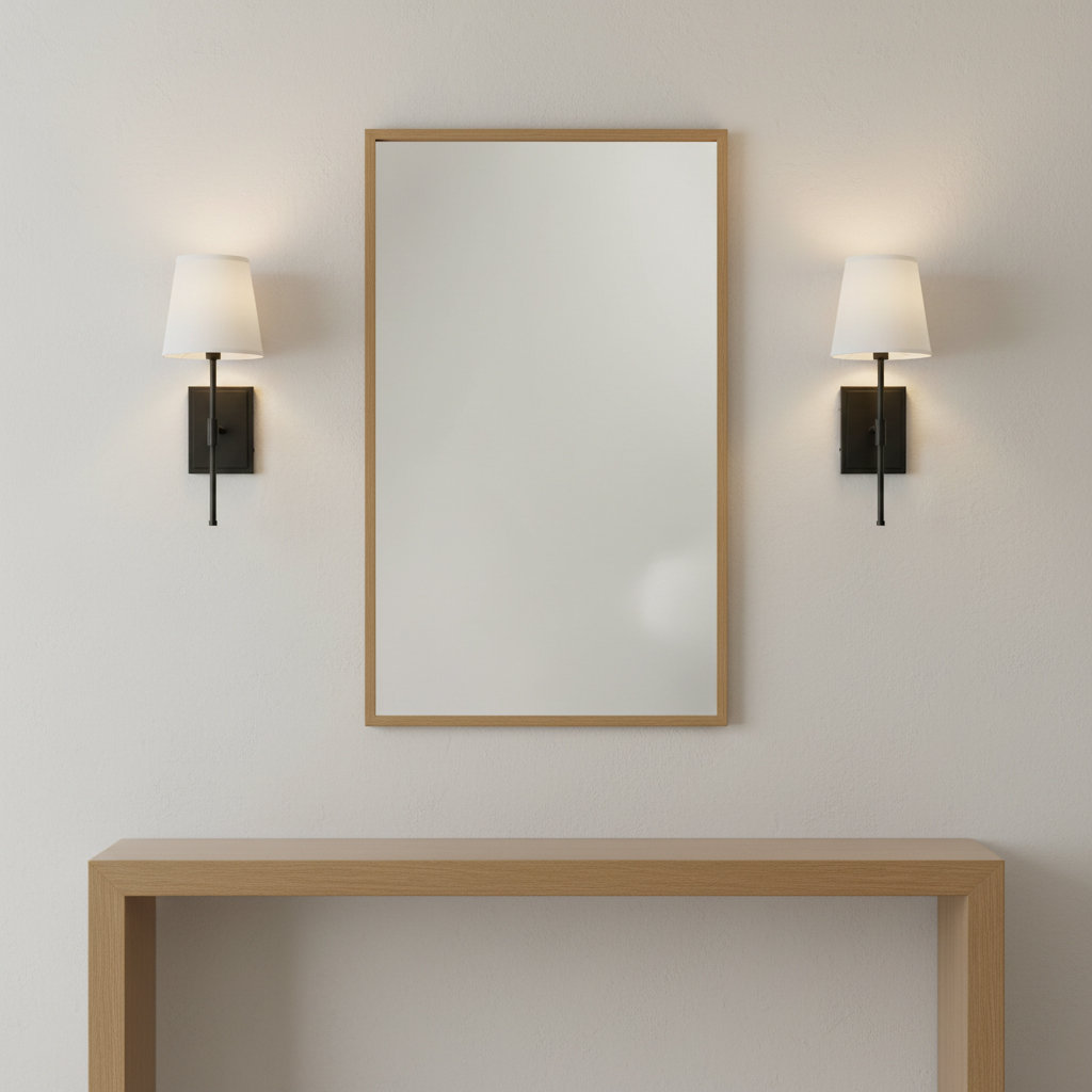 Janis Single Light Steel Dimmable Wallchiere, Black