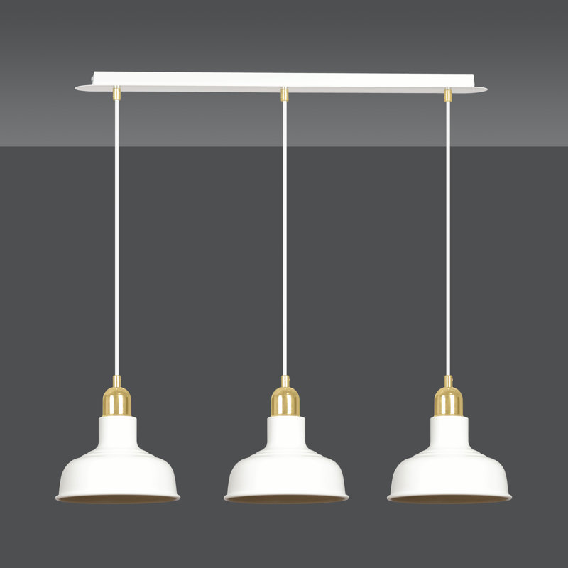Greig 3 - Light Kitchen Island Pendant, White