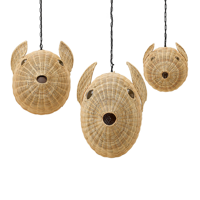 1 - Light Pendant, 71.51" H x 24" W x 15" D