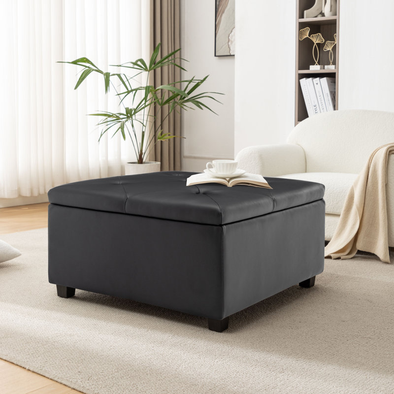Repose-pieds Hokku Designs Shaylynne, Noir, noir, noir, noir