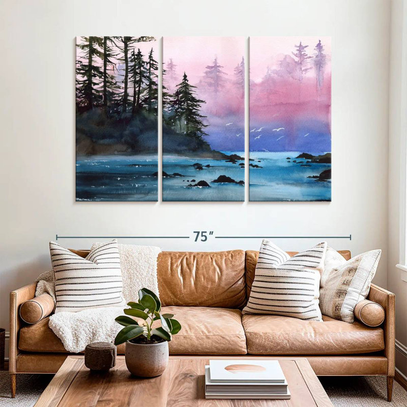 Alvord Misty Forest River, 42" H x 65" W