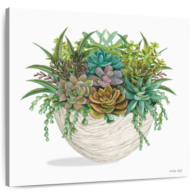 Harnek White Wood Succulent I
