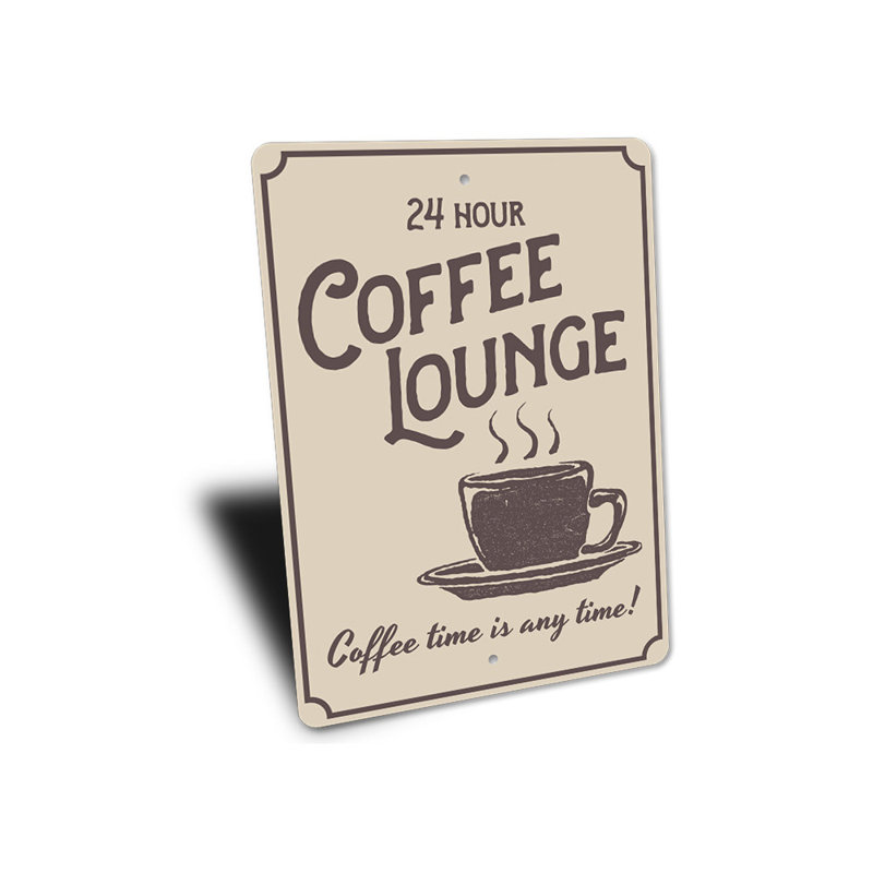 Enseigne café, H 18 po x l 12 po x P 0,06 po