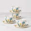 Lenox Wildflowers Tea Cup & Saucer, Set of 4