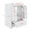 Meuble-lavabo moderne 24 po avec lavabo en céramique, 2 portes et 1 tiroir