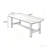 Brown Rectangular Solid Wood Trestle Dining Table-1916837564