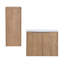 Meuble-lavabo mural 24 po avec lavabo et armoire d'appoint 24 po