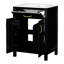Ensemble de meuble-lavabo 24 po avec lavabo et tiroir en céramique, porte, armoire de rangement