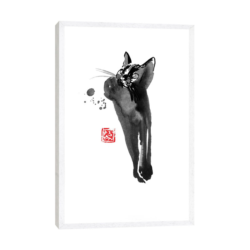 Patience by Péchane - Print on Canvas, 101.6 cm H x 66.04 cm W, White Framed