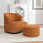 Armenakis 33'' Wide Upholstered Polyester Swivel Chair With Ottoman-32077226