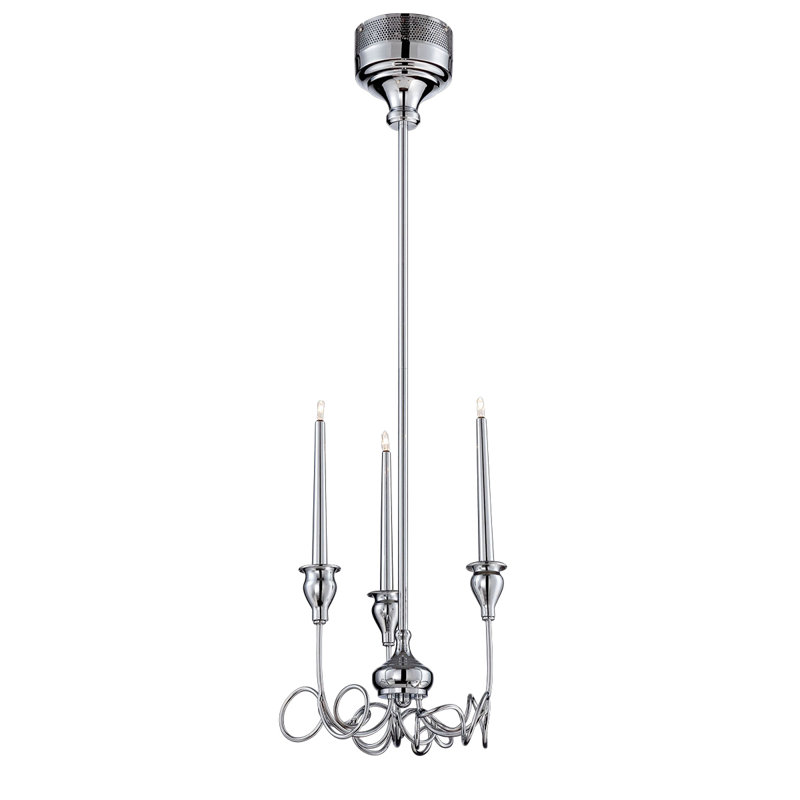 Lustre classique / traditionnel à 3 lumières de style bougie Candela