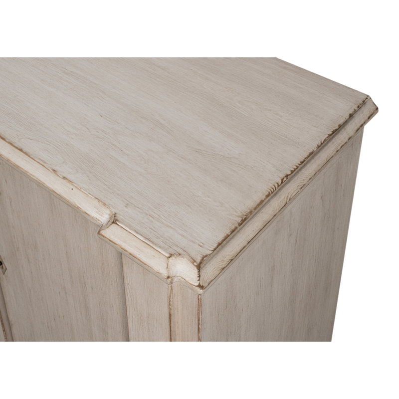 Villefranche Solid Wood Sideboard, Stone Gray
