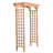 Minaa 61" W x 26" D Solid Wood Garden Arches Arbor Arbours