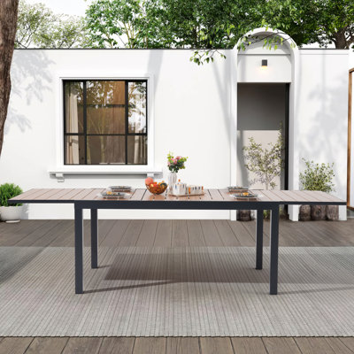 Rectangular Extendable Outdoor Dining Table , 63.5 " W