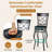 Arlander Swivel Counter Stool with Metal Frame-1258048243