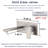 Wall Mount Faucet For Bathroom Sink Or Bathtub, Single Handle2 Holes Brass Rough-In Valve Included
