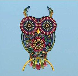 Décalcomanie murale hibou