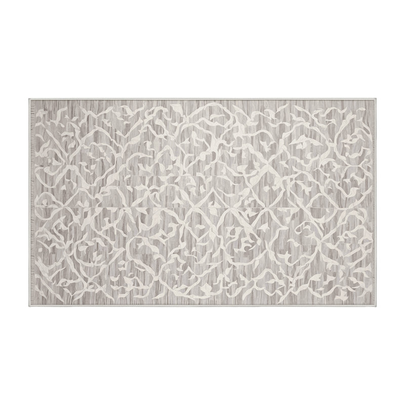 Machine Washable Beige Area Rug, Runner 2' x 4'