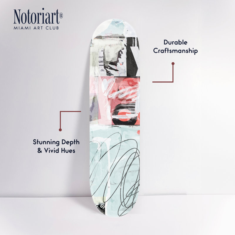 «Notoriart Modern Abstracts Acrylique», planche à roulettes, 1 pièce 8 po x 32 po, My Impression of You I