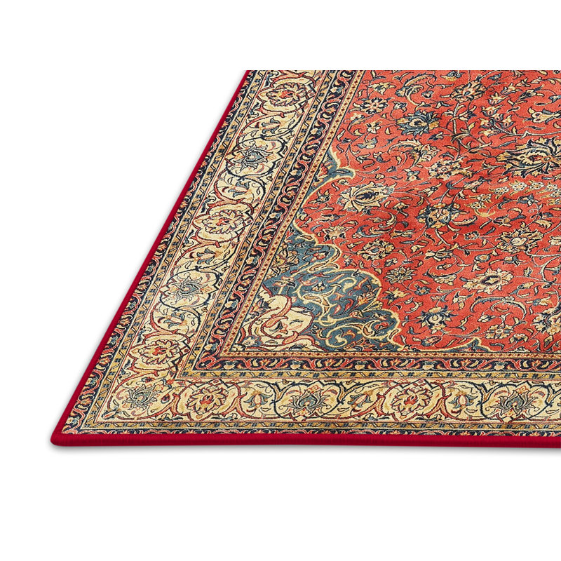 Tapis oriental brun / beige / bleu Adamsdale, Rectangle 2 pi x 5 pi