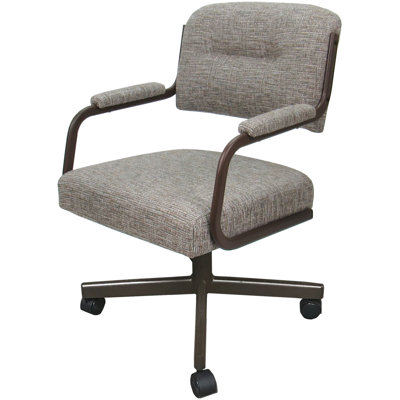 Chaise avec accoudoirs en métal Lanja Makena