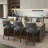 Bisto Upholstered Counter Height Bar Stool with Solid Wood legs-225685285