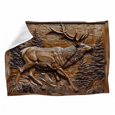 Machine Printed Throw Blanket