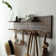Wooden Pegboard Modular Display Organization Storage Wall Hooks Shelf(Colour:Walnut)