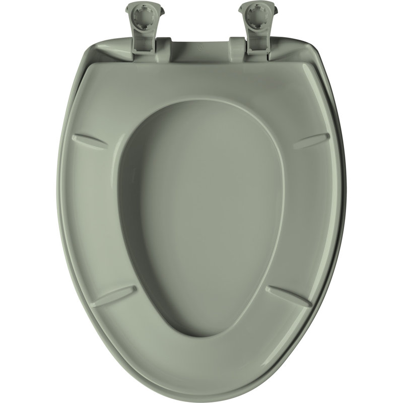 Siège de toilette allongé en plastique Lift-Off, Vert Aspen