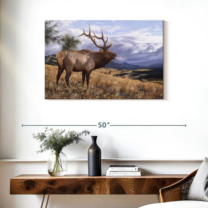 Big Sky Bugler, 24" H x 36" W