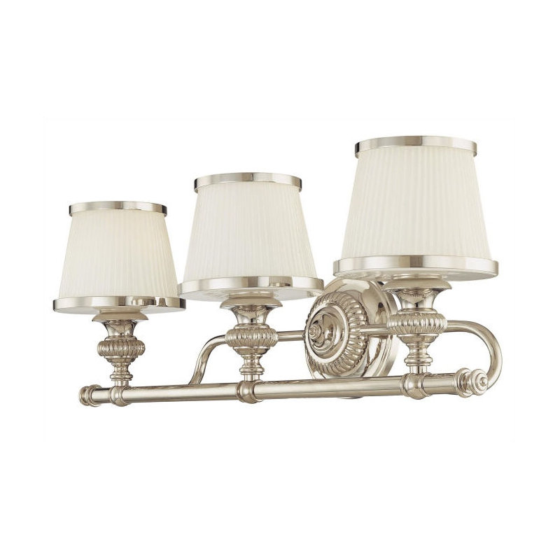 Milton 3 - Light Vanity Light, Polished Nickel