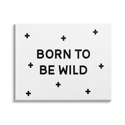 " Born To Be Wild Adventure Phrase Minimal Pattern " by Daphne Polselli