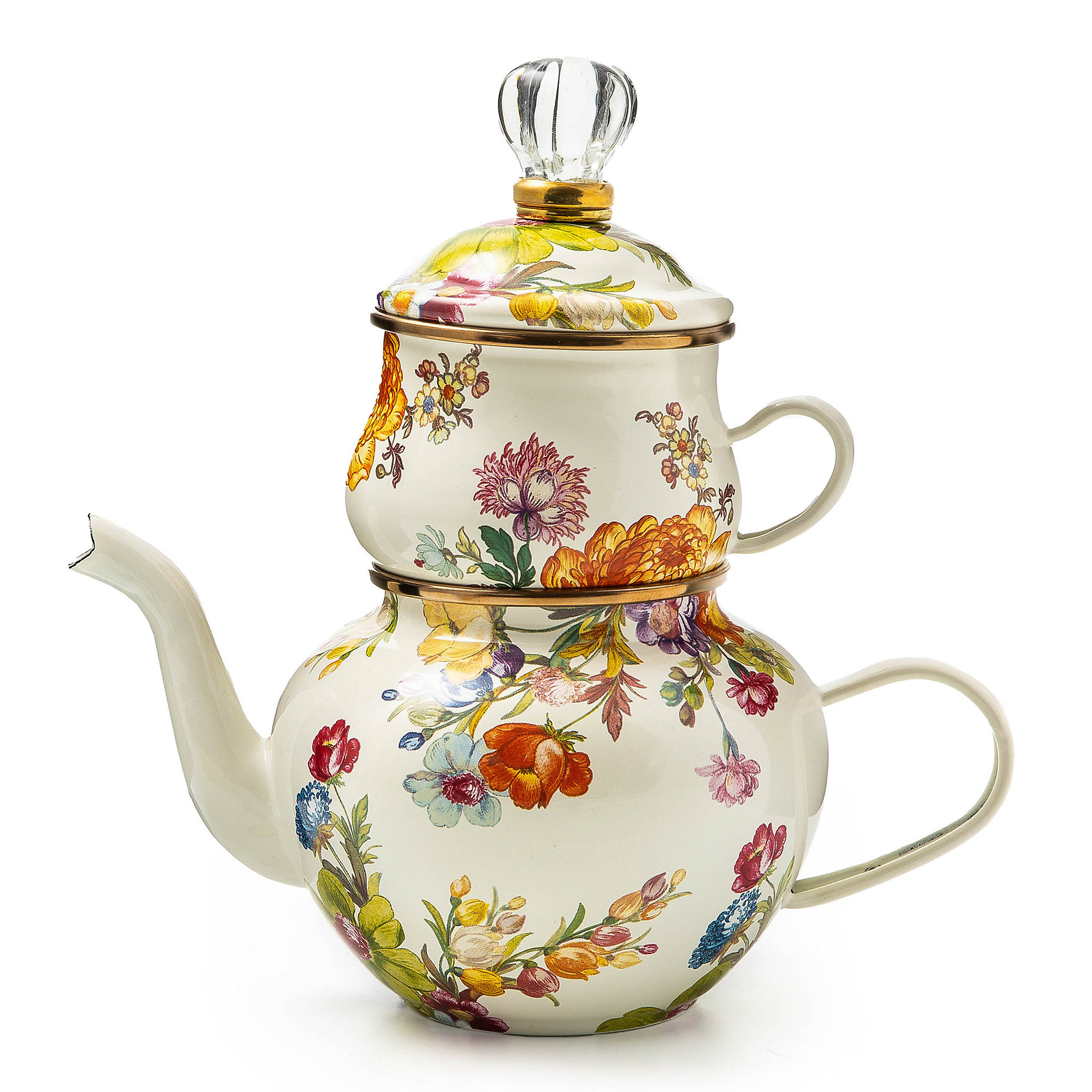 MacKenzie Childs White Flower Market® High Tea | Wayfair